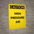 Caution: High Pressure Air - Portrait Wall Sign