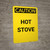 Caution: Hot Stove - Portrait Wall Sign