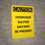 Caution: Hydrogen Sulfide Gas May be Present - Portrait Wall Sign