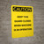 Caution: Keep Guard Closed Machine Operation - Portrait Wall Sign