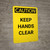Caution: Keep Hands Clear - Portrait Wall Sign