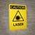 Caution: Laser - Portrait Wall Sign
