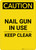 Caution: Nail Gun In Use Keep Clear - Portrait Wall Sign