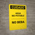 Caution: Non Potable Water Do Not Drink Spanish - Portrait Wall Sign