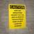 Caution: OSHA NEC Require Electrical Panel Kept Clear 36 Inches - Portrait Wall Sign