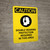 Caution: PPE Double Hearing Protection Required in This Area - Portrait Wall Sign