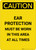 Caution: PPE Ear Protection Must be Worn in Area at All Times - Portrait Wall Sign