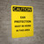Caution: PPE Ear Protection Must be Worn in Area - Portrait Wall Sign