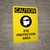 Caution: PPE Eye Protection Area with Graphic - Portrait Wall Sign