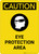 Caution: PPE Eye Protection Area with Graphic - Portrait Wall Sign