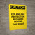 Caution: PPE Eye and Ear Protection Required Beyond This Point - Portrait Wall Sign