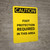 Caution: PPE Foot Protection Required in This Area - Portrait Wall Sign