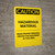 Caution: PPE Hazardous Material Wear PPE in This Area - Portrait Wall Sign