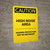 Caution: PPE High Noise Area Hearing Protection Necessary - Portrait Wall Sign
