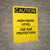 Caution: PPE High Noise Level Use Ear Protection - Portrait Wall Sign