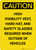 Caution: PPE Required Outside Vehicles - Portrait Wall Sign