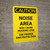 Caution: PPE Noise Area May Cause Hearing Loss Use Hearing Protection - Portrait Wall Sign