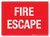 Fire Escape Wall Sign