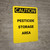 Caution: Pesticide Storage Area - Portrait Wall Sign