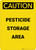 Caution: Pesticide Storage Area - Portrait Wall Sign