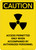 Caution: Access Permitted Radiation - Portrait Wall Sign