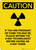 Caution: If Pregnant Please Inform Technologist with Radiation Graphic - Portrait Wall Sign