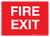 Fire Exit Wall Sign