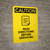 Caution: Read Directions Servicing With Graphic - Portrait Wall Sign