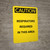 Caution: Respirators Required in This Area - Portrait Wall Sign