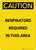 Caution: Respirators Required in This Area - Portrait Wall Sign