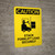 Caution: Stack Forklift Load Securely With Graphic - Portrait Wall Sign