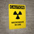 Caution: Warning Microwave In Use Radiation - Portrait Wall Sign