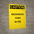 Caution: Warning Microwave Oven In Use - Portrait Wall Sign