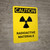 Caution: Warning Radioactive Materials - Portrait Wall Sign