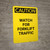 Caution: Watch For Forklift Traffic - Portrait Wall Sign