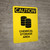 Caution: Chemical Storage Area Yellow2 - Portrait Wall Sign