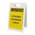 Caution: Attached Grounding Cables - A-Frame Sign