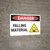 Danger: Falling Material - Wall Sign