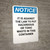 Notice: Against The Law To Put Hazardous or Toxic Waste In Container - Portrait Wall Sign