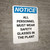 Notice: All Personnel Must Wear Safety Glasses in the Plant - Portrait Wall Sign