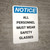 Notice: All Personnel Must Wear Safety Glasses - Portrait Wall Sign