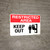 Restricted Area: Keep Out - Wall Sign