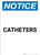 Notice: Catheters - Portrait Wall Sign
