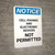 Notice: Cell Phones and Electronics Not Permitted - Portrait Wall Sign