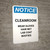 Notice: Cleanroom Wear PPE - Portrait Wall Sign