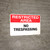 Restricted Area: No Trespassing - Wall Sign