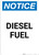Notice: Diesel Fuel - Portrait Wall Sign
