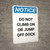 Notice: Do Not Climb Jump Off Dock - Portrait Wall Sign