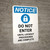 Notice: Do Not Enter Until Lockout Procedures Are Complete - Portrait Wall Sign