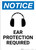 Notice: Ear Protection Required with Icon - Portrait Wall Sign